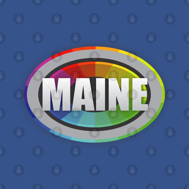 Maine State by Dale Preston Design