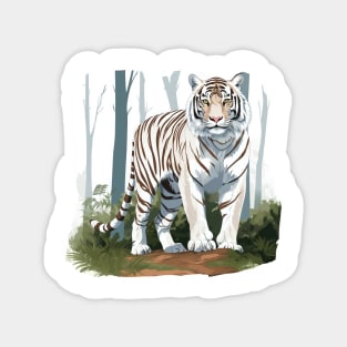 White Tiger From India Magnet