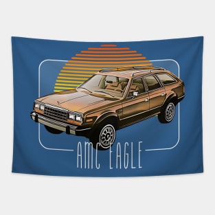 AMC Eagle -- Retro Classic Car Lover Design Tapestry