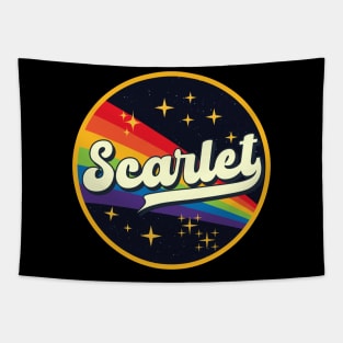 Scarlet // Rainbow In Space Vintage Style Tapestry