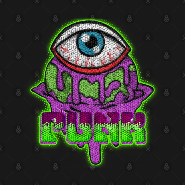 Punk Eock Eye "Green and Purple" by Invad3rDiz