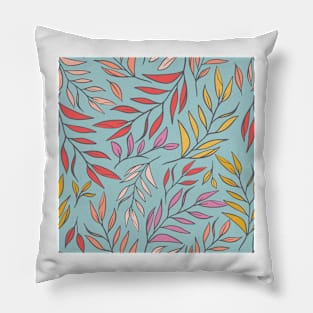 Pretty leaf repeat pattern Pillow