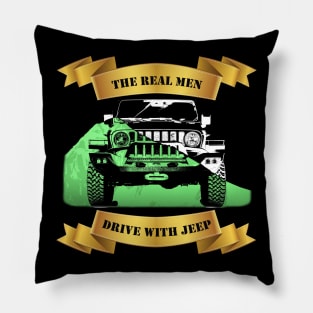 The real men drive with 4x4 car Pillow