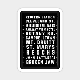 JOHN SATTLER - SYDNEY BUS DESTINATION ROLL Magnet