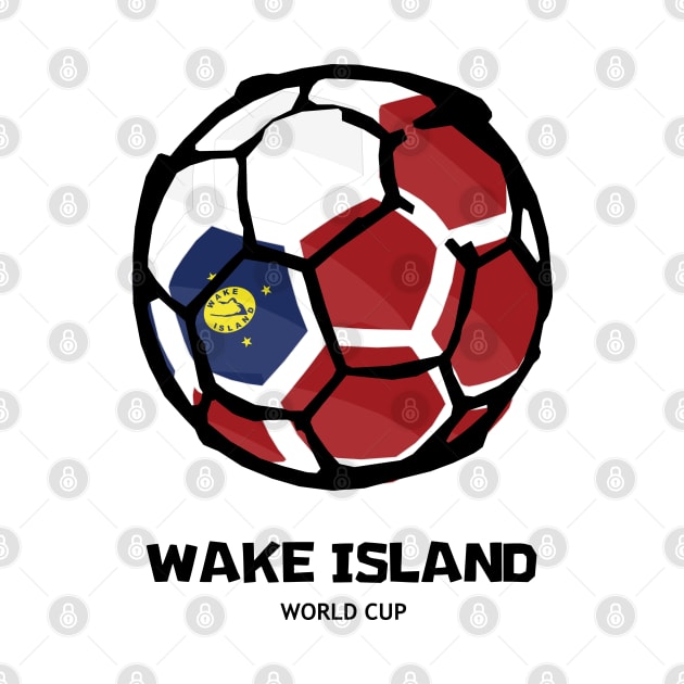 Wake Island Football Country Flag by KewaleeTee