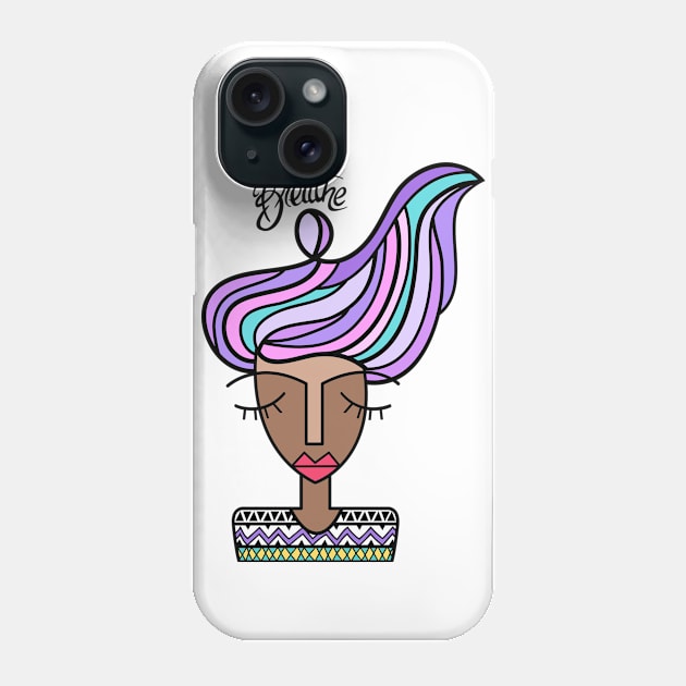 Just Breathe Phone Case by AS.PAINTINGS