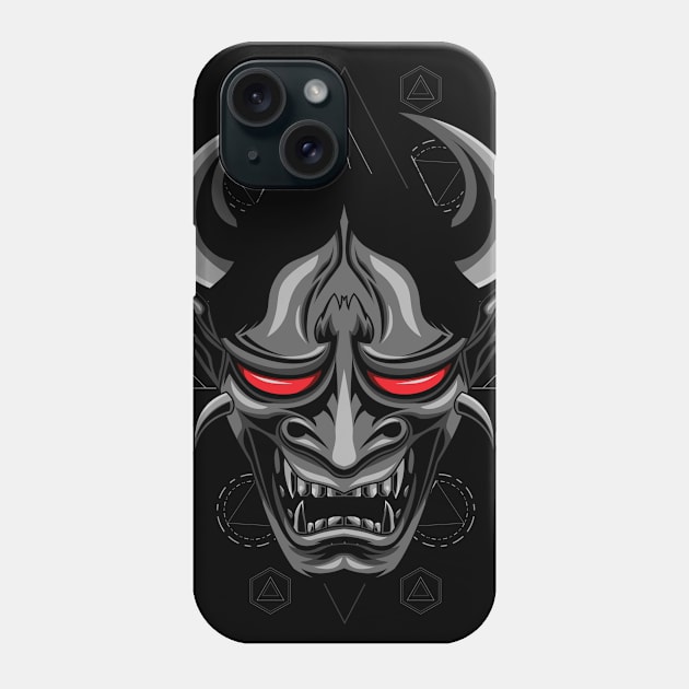 hanya mask japan Phone Case by SHINIGAMII