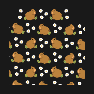 Funny Capybara Pattern T-Shirt