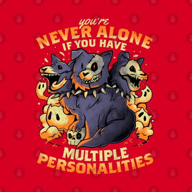 Multiple Personalities - Funny Evil Hell Dog Gift by eduely