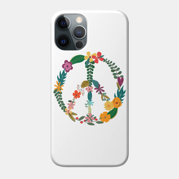 Floral Peace Sign - Peace - Phone Case