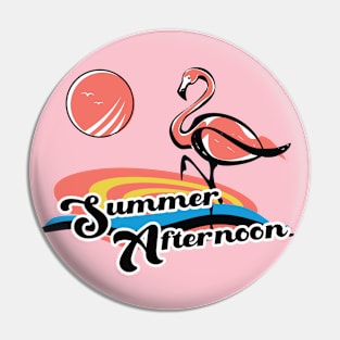 Flamingo Summer Afternoon Pin