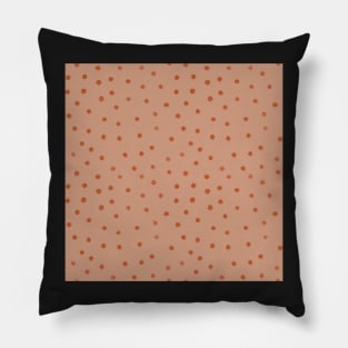 avery dots spotty pink clay terracotta woodland earth tones mushrooms toadstools Pillow