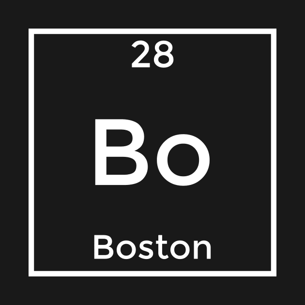 Boston Periodic Table Element by Printnation