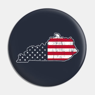 Kentucky USA Patriotic Pin