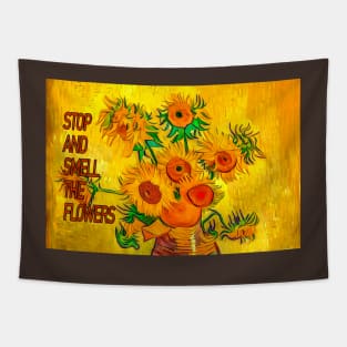 Stop and Smell the Flowers Tapestry