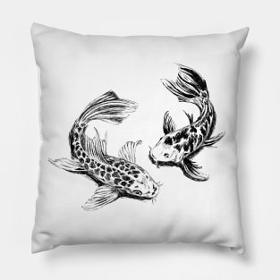 Koi fish print Pillow