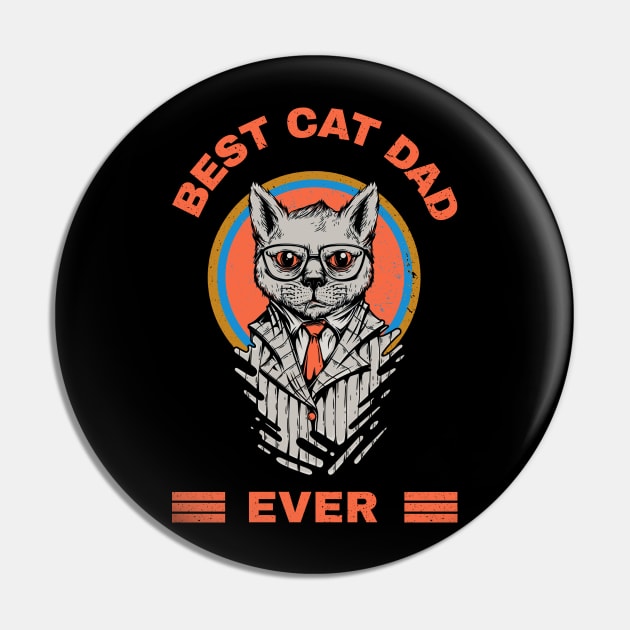 Best Cat Dad Pin by MONMON-75