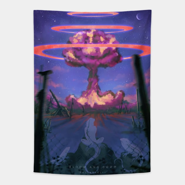 Bloom and doom Tapestry by KucingKecil
