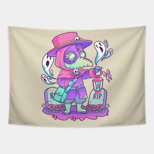 Pastel Plague Doctor Tapestry