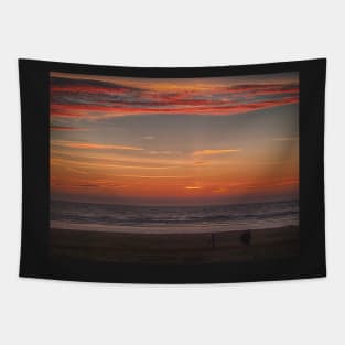 Sunset Over The West Coast Tapestry