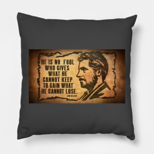 Eternal Wisdom Tee: Jim Elliot's Profound Legacy Pillow