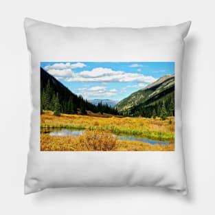 Autumn Lake in the Rockies Pillow