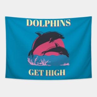 Dolphins Get High Animal Facts Tapestry