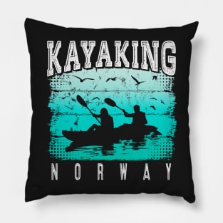 Kayaking Norway - Kayak Norway - Kajak Norway Pillow