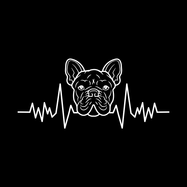 French Bulldog Heartbeat - French Bulldog Lovers Gift by aesthetice1