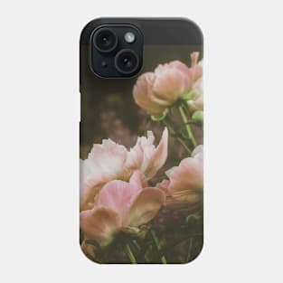 Peonies blooming romantic photo Phone Case