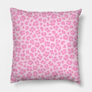 Pink Leopard Skin Pattern Pillow