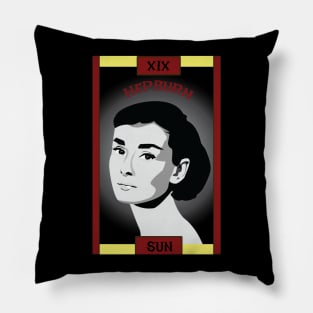 The Sun/Audrey Hepburn Card Pillow