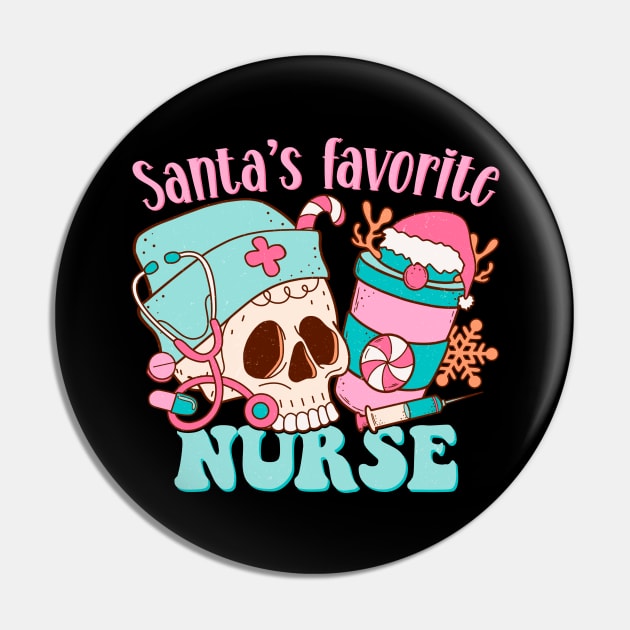 Santa's Favorite Nurse Pin by MZeeDesigns