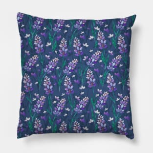 Lavender Fields Pattern, Dark Pillow