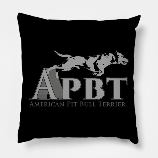 American Pit Bull Terrier - APBT Pillow by Nartissima