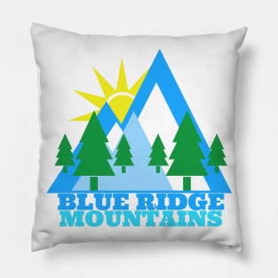 Blue Ridge Mountains Sunshine Love Pillow