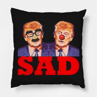 Trump Clown Buffoon Sad Pillow