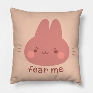 Fear Me Bunny ~Eyebrows Edition~ Pillow