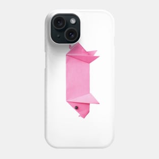 Cute origami pig Phone Case