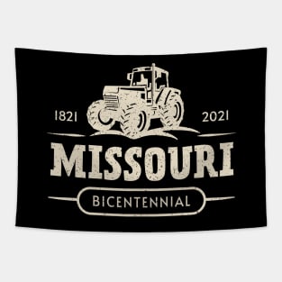 Missouri Bicentennial 1821-2021 200th Anniversary Tractor Tapestry