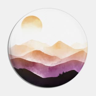 MOuntains Sunset Background Landscape Pin
