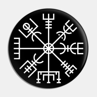 Vegvisir Compass Stave Rune Pin