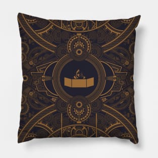 Steampunk Master Narrator Polyhedral D20 Dice Pillow