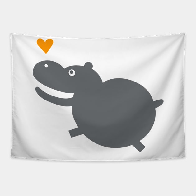 Jumpy Hippo Tapestry by Jumpyhippo