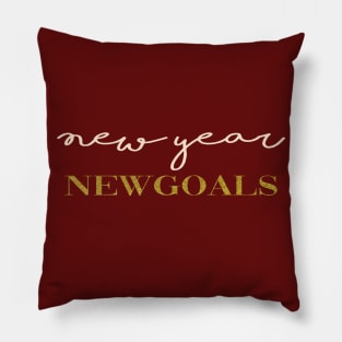 New year new goals t-shirt Pillow