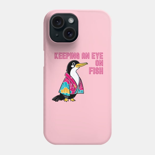 Cormorant Phone Case by Japanese Fever