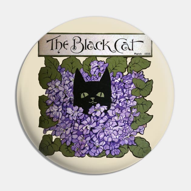 The Black Cat 1898 Pin by kg07_shirts