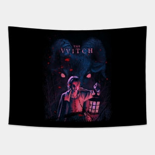 Thomasin Vs. The Witch A Battle Of Faith And Survival Tapestry