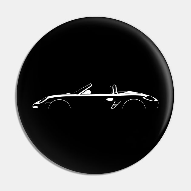 Porsche Boxster (987) Silhouette Pin by Car-Silhouettes