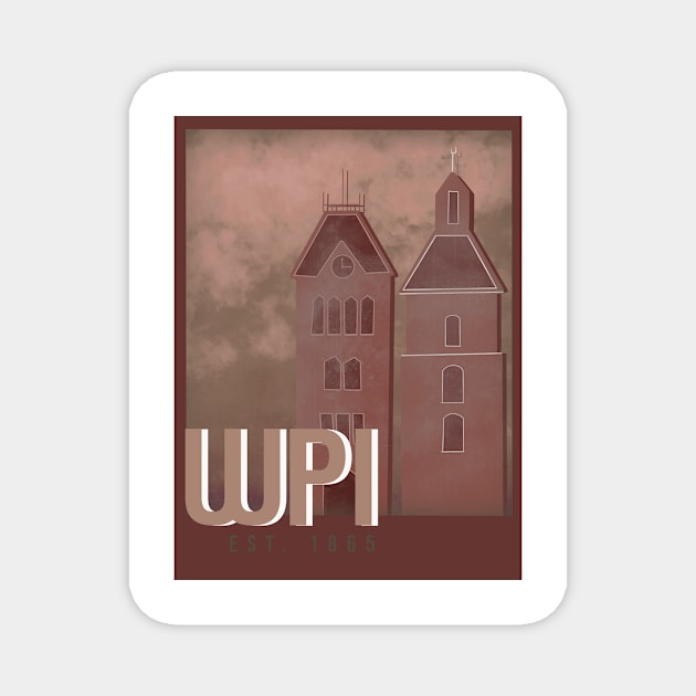 WPI Travel Poster Magnet by Rosemogo